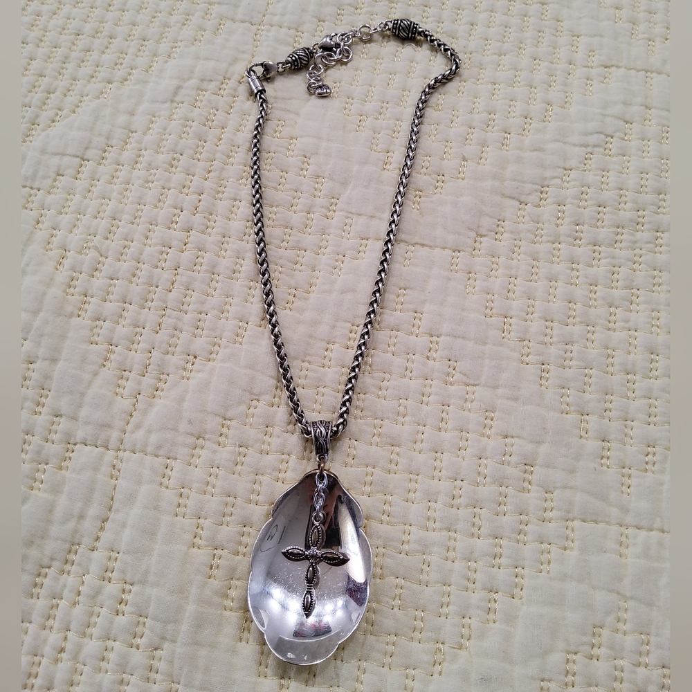 Brighton Cross Silver Pendant Necklace